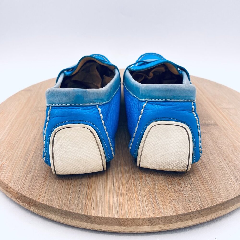 Cole Haan Sky Blue Leather Loafers - Picture 8 of 10